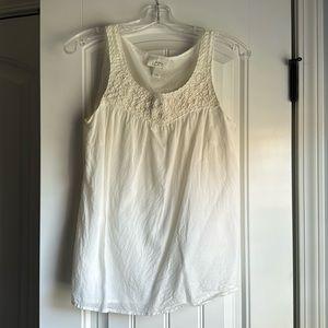 Loft Blouse with Floral Appliqués